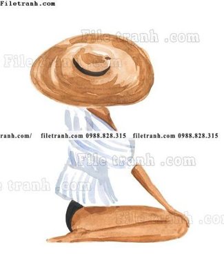 File gốc tranh co gai truu tuong bac au 615 (PNG) trong suốt (transparent)