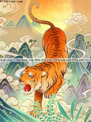 File PSD tranh con ho 504 (nguyên gốc) chất lượng cao