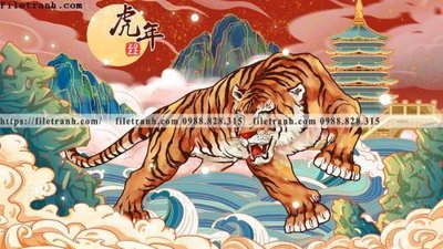 File tranh tranh con ho 512 (gốc) chủ đề trẻ em