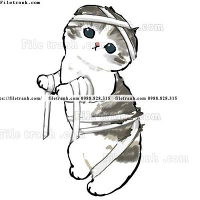 File PSD tranh con meo ve tay 613 (nguyên bản) cho thiết kế