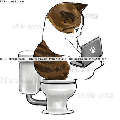 File tranh tranh con meo ve tay 622 (file gốc) chuẩn màu in