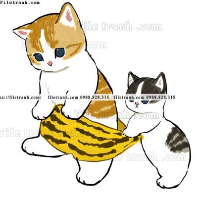 Download file gốc tranh con meo ve tay 627 (độ nét cao)