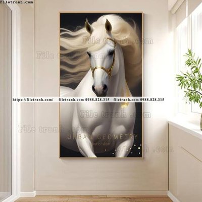 Download file gốc tranh con ngua trang 1 minh tuyet dep 511 (độ nét cao)