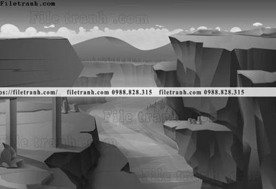 File tranh tranh da tuong hoat hinh minh hoa 219 (bản gốc) treo phòng ăn