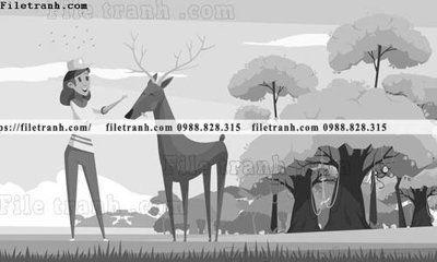 Cung cấp file tranh gốc tranh da tuong hoat hinh minh hoa 240 độc quyền