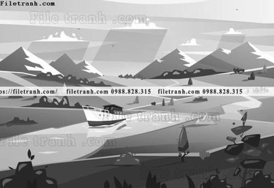 File tranh gốc PSD tranh da tuong hoat hinh minh hoa 278 còn nguyên layer