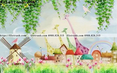 File PSD tranh dan hoat hinh phong tre em ve tay 183 (bản gốc) đã tách nền