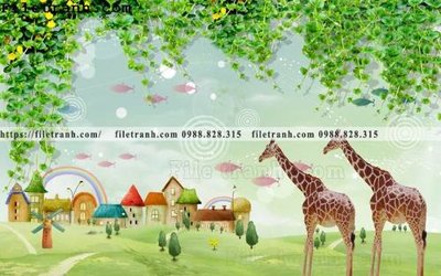 File tranh tranh dan hoat hinh phong tre em ve tay 210 (gốc) chủ đề con người