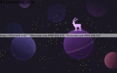 File gốc tranh dan hoat hinh phong tre em ve tay 271 (in lụa) họa tiết 3D