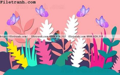 Tải file gốc tranh dan hoat hinh phong tre em ve tay 280 (bản PSD) đầy đủ layer