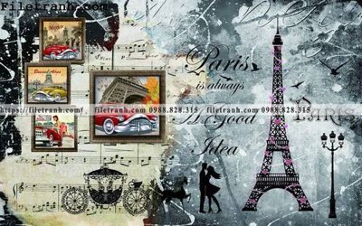 Tải file gốc tranh dan tuong mang den su tre trung hoai niem retro 105 (bản PSD) đầy đủ layer