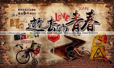 Tải file gốc tranh dan tuong mang den su tre trung hoai niem retro 133 (in bạt) quảng cáo