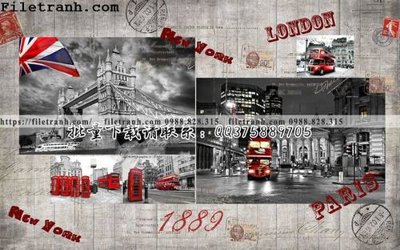 Download file gốc tranh dan tuong mang den su tre trung hoai niem retro 141 (in lụa) cao cấp