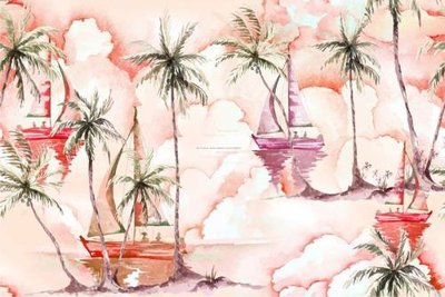 File gốc in ấn tranh dan tuong nen hinh hoa dep 532 chuẩn màu CMYK