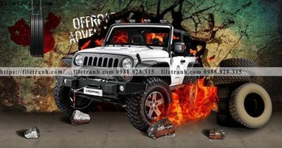 Tải file tranh tranh dan tuong xe may o to co dien 219 (gốc) tại Filetranh.com