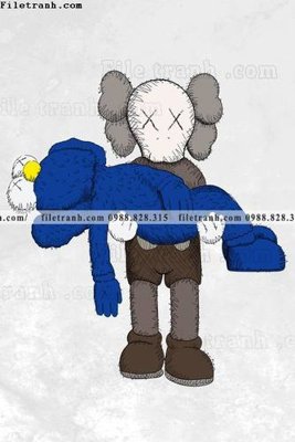 Tải về file gốc tranh gau kaws gau hung bao 503 (dùng cho in quảng cáo)