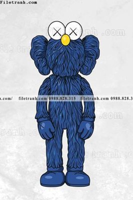 File tranh tranh gau kaws gau hung bao 510 (file gốc) chủ đề phong thủy