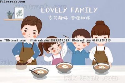 File in mica tranh gia dinh 604 (ảnh gốc) đẹp