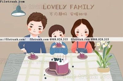 Tải file tranh gia dinh 609 (ảnh gốc) in gạch men