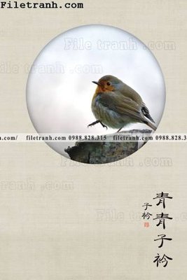 Tải file tranh hieu ung ba chieu tron phong cach Trung Quoc 153 (gốc) in tranh tráng gương