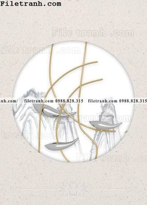 File in trần tranh hieu ung ba chieu tron phong cach Trung Quoc 185 (bản gốc) trời sao