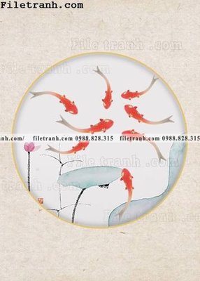 Download file tranh hieu ung ba chieu tron phong cach Trung Quoc 302 (gốc) in mica đèn LED