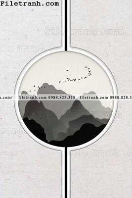 Tải file tranh hieu ung ba chieu tron phong cach Trung Quoc 338 (gốc) để in ấn ngay