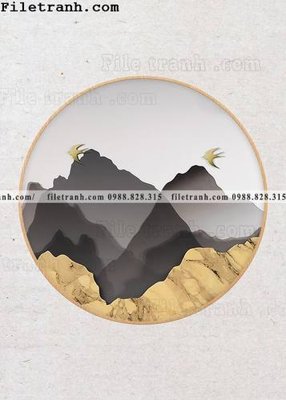 Tải file tranh hieu ung ba chieu tron phong cach Trung Quoc 387 (gốc) in ấn chất lượng