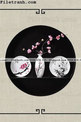 Tải file gốc in lụa tranh hieu ung ba chieu tron phong cach Trung Quoc 402 siêu nét