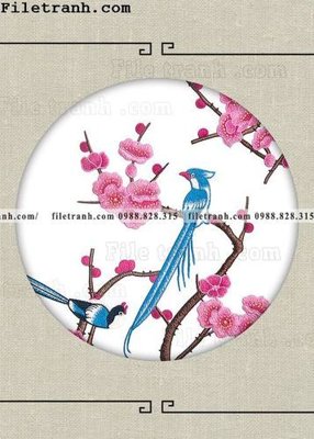 File gốc tranh hieu ung ba chieu tron phong cach Trung Quoc 416 (in mica) cắt laser