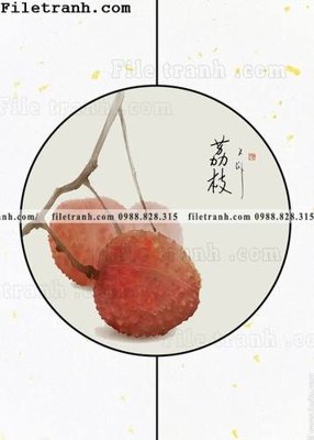 File gốc tranh hieu ung ba chieu tron phong cach Trung Quoc 431 (in lụa) trang trí tường