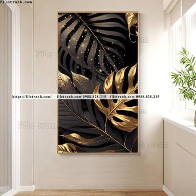 File gốc tranh hoa 5d la vang 507 cho in ấn và thiết kế