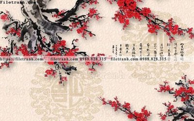 Chi tiết file ảnh tranh hoa dao hien dai 538 sắc nét