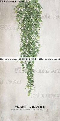 File tranh tranh hoa la phong cach bac au 603 (bản gốc) in lụa 5D