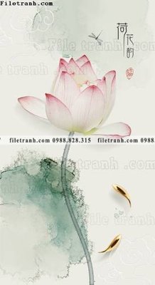 Mua file ảnh gốc tranh hoa sen hien dai 3d 526 (chất lượng cao)