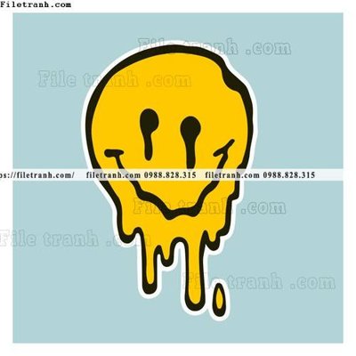 File gốc tranh hoat hinh khuan mat mim cuoi 510 (in tráng gương) nghệ thuật