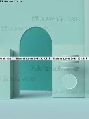 File gốc tranh khong gian truu tuong 674 (in tráng gương) hiện đại