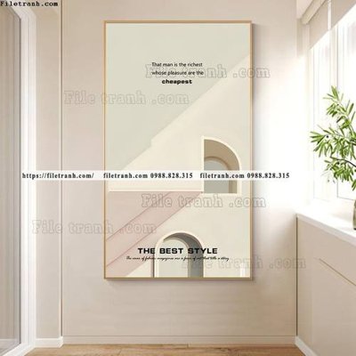 File tranh tranh kien truc 3d ve tay 514 (file gốc) chủ đề phong thủy