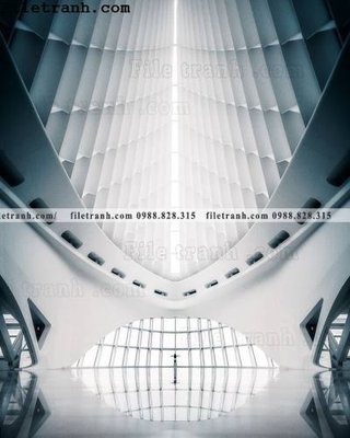 File tranh in trần tranh kien truc kieu doc 124 (ảnh gốc siêu nét)