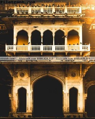 File in trần tranh kien truc kieu doc 126 (file gốc) chủ đề vũ trụ