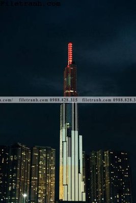 File ảnh tranh kien truc kieu doc 141 (gốc) dùng in Pano