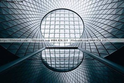 File tranh tranh kien truc kieu ngang 514 (ảnh gốc) in trần nhà