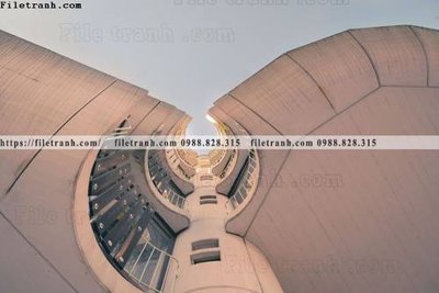 File tranh in trần 3D tranh kien truc kieu ngang 537 (ảnh gốc)