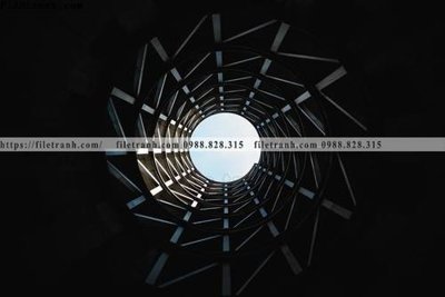 File gốc tranh kien truc kieu ngang 558 (in tráng gương) nghệ thuật