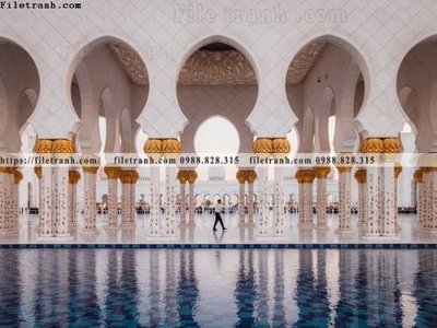 Download file tranh kien truc kieu ngang 564 (gốc) in mica đèn LED