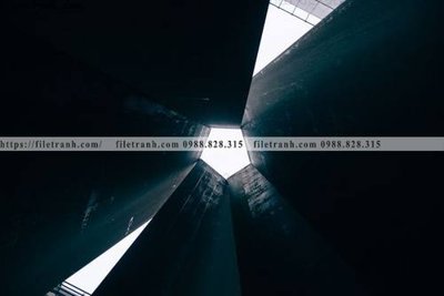 File in mica tranh kien truc kieu ngang 580 (bản gốc) sắc sảo