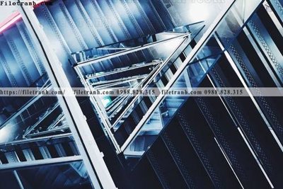 File gốc tranh kien truc kieu ngang 586 (in tráng gương) hiện đại