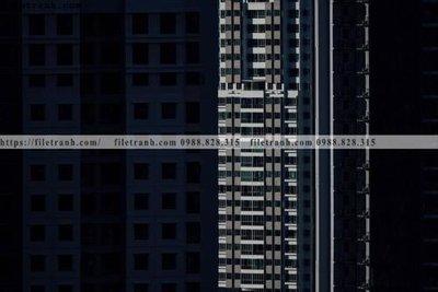 File in mica tranh kien truc kieu ngang 748 (bản gốc) sắc sảo