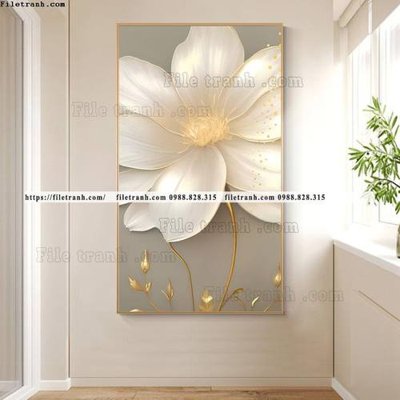 File gốc in ấn tranh loi vao hoa 5d sieu dep 571 chuẩn màu CMYK