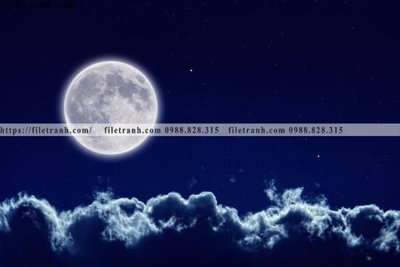 File gốc tranh mat trang vu tru 550 (in tráng gương) sang trọng